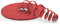 1aTTack.de 7m - Câble patch réseau plat CAT6 (rouge - 1 pièce) Câble plat Gigabit LAN 1000 Mbit/s Câble d'installation CAT.6 Slim Micro