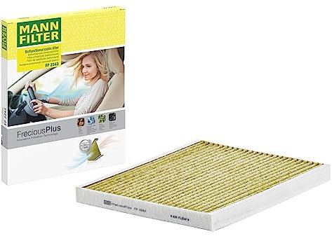 MANN-FILTER FP 2243 Filtro aria cabina - FreciousPlus Filtro Antipolline Biofunzionale - per Autovetture + veicoli commeriali