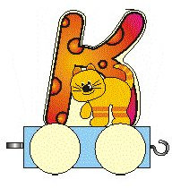 Rudolphs Schatzkiste Holzdekoration Holzbuchstabe K auf Rädern BxLxH 50x30x70mm NEU Geburtstag Geburtstagstisch Geburtstagskuchen Eisenbahn Zug Spielzeug Alphabet Lesen Kindergarten Buchstabenspiel