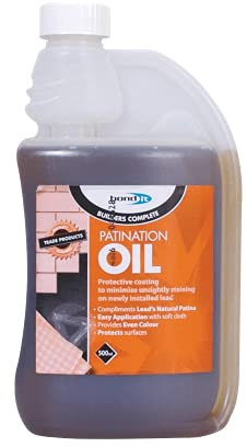 Bond-It Patination Oil - 500ml can for Lead Flashing - Stops The White Stains That are Caused by Oxidation by Bond-It