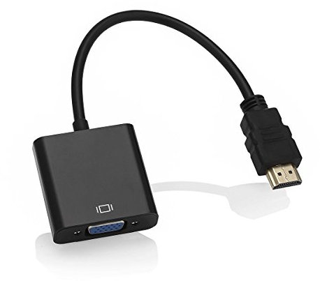 Nuevo HDMI a VGA adaptador para ordenador HDMI macho a VGA hembra Cable de vídeo adaptador convertidor Cable 1080P para PC