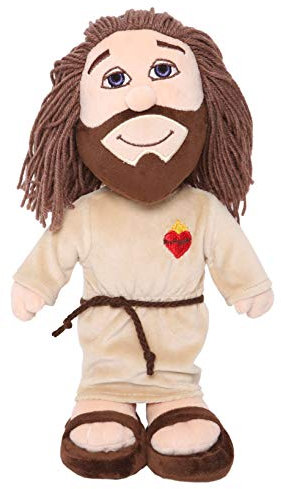 Mercy Toys Jesus Plüschfigur 30 cm für den Religionsunterricht für Kinder zum Schlafen und Spielen