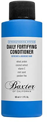 Baxter of California Daily Fortifying Conditioner, Pflegespülung mit Kokosnuss-Extrakt, spendet Feuchtigkeit, Glanz, Minzduft, alle Haartypen, 60 ml