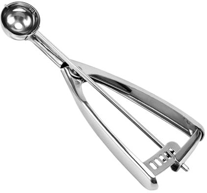 Saebye 2 teaspoon Cookie Scoop, Size #100/2 tsp, Melon Baller Scoop, 1.18 inch/ 30 MM Ball, 18/8 Stainless Steel Mini Ice Cream Scoop, Secondary Polishing