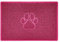 Nicoman Paw Embossed Shape Indoor Outdoor Dirt-Trapper Door Mat Washable Barrier Heavy Duty Doormat - (Watertight Rubber-Back, Large, Pink, 90 x 60cm)