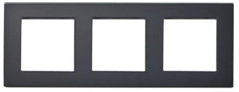 Luxus-Time Steckdosen Lichtschalter Wandschalter Wechselschalter USB HDMI uvm. Glasrahmen Schwarz (Rahmen 3fach Schwarz Glas)