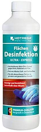 Hotrega Flächendesinfektion, Desinfektionsmittel ULTRA – EXPRESS, 500ml mit Spritzeinsatz