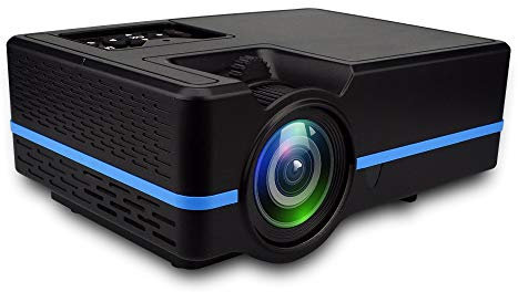 Proiettore VS313 120ANSI Lumen HD1920 * 1080P LED + LCD Tecnologia Smart proiettore, di Sostegno AV/HDMI/TF/USB/VGA/TV (Nero) LFQ (Colore : Black)