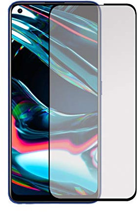 Todotumovil Protector de Pantalla Realme 7 Pro Negro de Cristal Templado Vidrio 9H para movil
