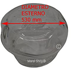 Marel Shop® - Vetro Copertura per Lampada Lampadina Forno compatibile con Whirlpool Ignis per Modelli: AKP153/WH - AKP106IX - AKS236/BR - AKZ516/IX - G2P60C/WH/01
