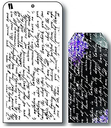 I-Craft Script Schablone, 10 x 20 cm, blickdicht
