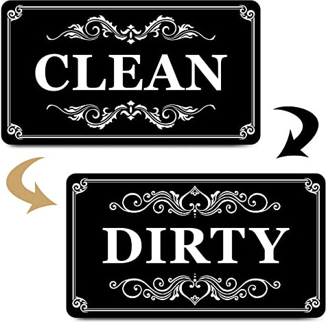 Dirty Clean Dishwasher Magnet,Dishwasher Magnet Clean Dirty Sign Magnet for Dishwasher Dish Bin That Says Clean or Dirty Dish Washer Refrigerator for Kitchen Organization and Storage Necessities