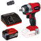Einhell Professional Boulonneuse sans fil TE-CW 18 Li BL Solo Power X-Change (Couple maximum 215 Nm, changement de pneus, batterie puissante, avec LED) avec Chargeur et Batterie 5,2Ah