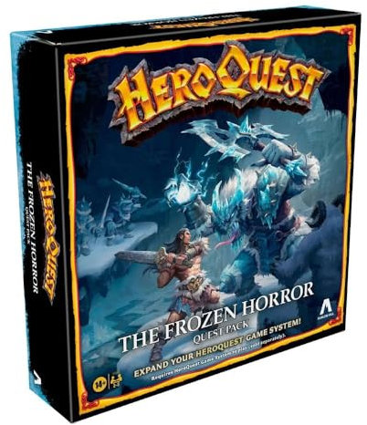 Avalon Hill HeroQuest The Frozen Horror Quest-Pack, Dungeon-Crawler-Spiel für 14+, erfordert das HeroQuest-Spielsystem zum Spielen