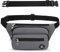 Marsupio per Uomo Donna Sportivo Unisex con Cintura Regolabile Estesa 60 cm e 4 Tasche con Cerniera Marsupi Impermeabile per Outdoor Passeggiate Escursionismo Trekking Ciclismo Viaggio (Grigio)