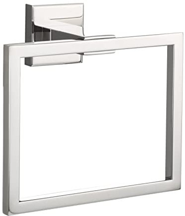 Tecmolog Porte Serviette Murale à Fixer Acier Inoxydable Support de Serviette Carré Salle de Bain, Poli Miroir, SBH239
