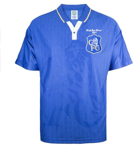 Chelsea 1997 FA Cup Final Retro Football Shirt Blue XS Polyester