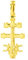 Kreuz Caravaca 20x11 mm Gelbgold 18k - Mondepetit - Geschenkbox - Garantiezertifikat