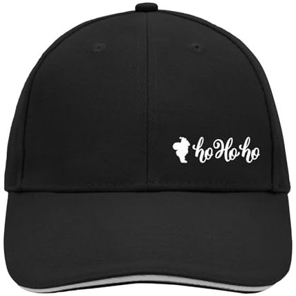 Huuraa Cappy Mütze Santa Claus Ho Ho Ho Geschenk Black/Light Grey Santa Claus Präsent