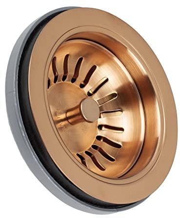 PILETTA BASKET CON TROPPO PIENO RETTANGOLARE PER LAVELLI CUCINA BRONZO SATINATO