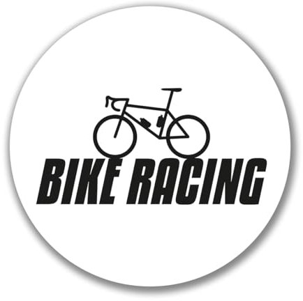Huuraa Aufkleber Bike Racing Fahrrad Sticker 10cm mit Motiv für alle Biker Geschenk Idee für Freunde und Familie