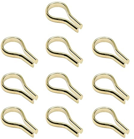 TERF® Traditional Banjo Style Electro Brass Bookcase Furniture Shelf Support Stud for Kitchen Cabinet Wardrobe Bookcase - Pack of 10