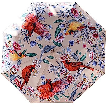 Anuschka Regenschirm - Duomatik zum Öffnen/Schließen - 97 cm - UPF 50+ - Wasserdichtes Obermaterial - Windresistent - Cardinal Family