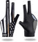 CybGene Billard-Pool-Handschuhe für linke Hand 3 Finger, schnelltrocknend, atmungsaktiv, Shooter, Snooker, Queue, Sporthandschuh, beliebte Größen – USA-Flagge – XL