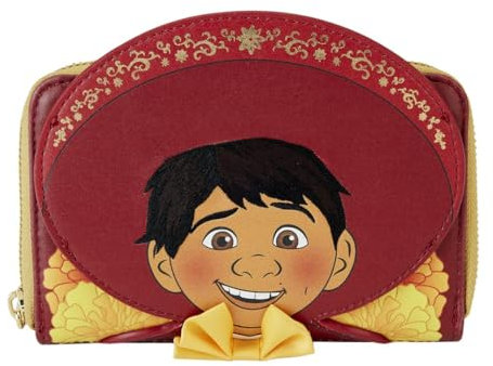 Loungefly Disney Pixar Coco Miguel Cosplay Geldbörse mit Reißverschluss, Schwarz, Geldbörse