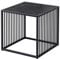 Riess Ambiente Design Beistelltisch Architecture 40cm schwarz Marmor Metall, platzsparender Couchtisch für Dein Wohnzimmer