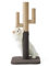Lesure Kratzstamm für Katzen - 80cm Kratzbaum in Kaktusform, Kratzsäule für Katzen mit Plattform aus strapazierfähiger Teppichstoff, Stabiler Kratzpfosten für Katzen, Braun