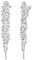 EVER FAITH Strass Kristall Ohrclips Hochzeit Statement Art Deco Kronleuchter ohne ohrlöcher Clip-on Ohrringe für Damen Party klar Silber-Ton