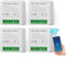 Yuragim 4PCS Smart Lichtschalter Modul 1 Weg/2 Wege,Mini Smart Home WLAN Schalter Passt hinter Wandschalter Smart Switch Kompatibel mit Tuya App,Alexa,Google Home,Smart Life,Neutralleiter Erforderlich