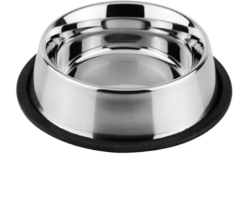 nisbets limited Bolero Stainless Steel Large Dog Bowl 230mm - Food and Water, Dishwasher Safe Pet Bowl HC399