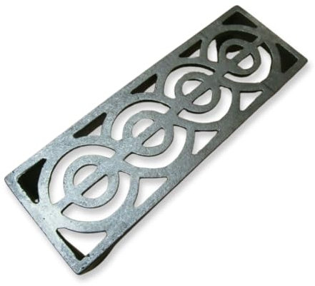 S & S International Regency Scroll Air Brick - Parrillas de aire de hierro fundido vintage para ventilación decorativa en paredes y suelos, paquete de 1, 22,8 x 7,6 cm, duradero, parrillas y rejillas