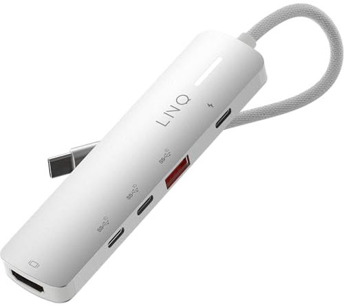 LINQ Connects Hub Multiport 5-en-1 Pro-C con HDMI 4K - 10Gbps - Compatible con ordenadores portátiles y tabletas