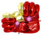 HIULLEN Kids Hero Toys Gloves Gift, Smash Hands Boxing Gloves, Big Plush Fists, Superhero Hands Toys for Boys Girls, Kid Fancy Dress Costume for Christmas Birthday Present (1 Pair Red)