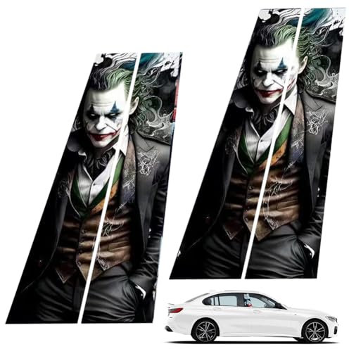 DASIAUTOEM Auto Aufkleber, 1 Paar B Säule Protektor, Car Sticker Dekorative Aufkleber Automobile, Wasserdicht Autoaufkleber, Graffiti Sticker Säule Schutz für Auto B Säule