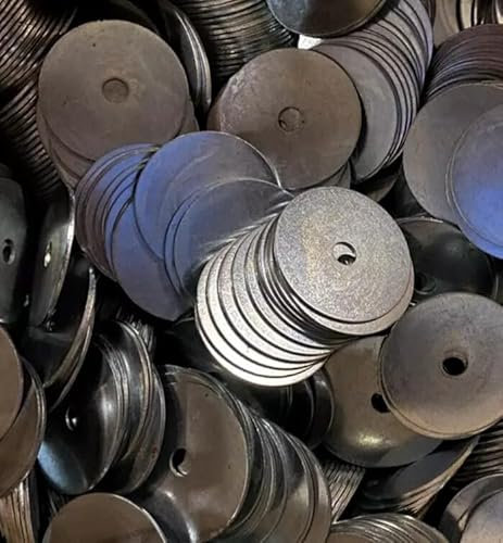 1kg of M6 x 50mm Zinc Penny/Fender/Over Sized Washers (47 Pieces Altogether) 6.4mm Internal Hole 50mm External Diameter