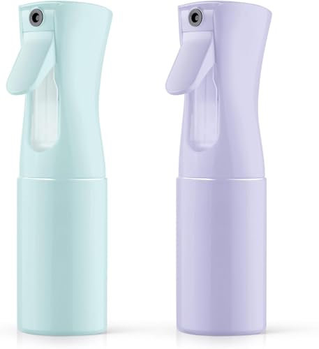 Pulverizador agua 200ml Niebla fina 2 unidades, Fina Niebla Pulverizador Continuo, Spray peluquería, Frascos de Spray Vacio, hogar, limpieza, plantas y mascotas. Alta duración y difusión
