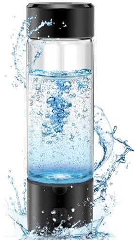 GIFTORCH Hydrogen Water Bottle, Hydrogen Water Bottle Generator, Upgraded SPE/PEM Tech, 460 ml