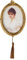 SDlumeiy Oval 5x7 inch Resin Picture Frame with Tassel Tabletop and Wall Mounted Frames for Room and Living Room Decoration (Vintage Gold 5x7)