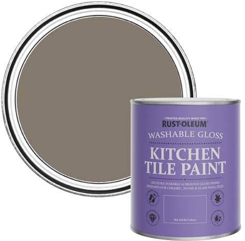 Rust-Oleum Water-Resistant Kitchen Tile Paint in Gloss Finish - Windy Nook 750ml
