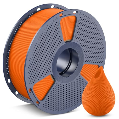SUNLU PETG Orange Filament 1.75 mm, 3D Drucker Filament Orange PETG 1KG | Hohe Festigkeit & Zähigkeit PETG 1KG Spule (2,2 lbs) für Meisten 3D Drucker, Maßgenauigkeit +/- 0,02mm, Orange 1000g
