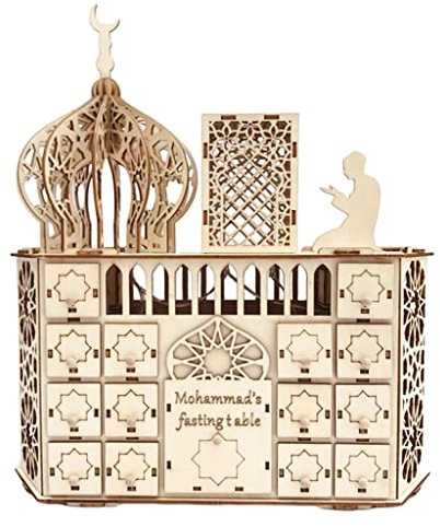 DIY Puzzle Islam Ramadan Castle Advent Calendar Calendar Table Party Ornaments