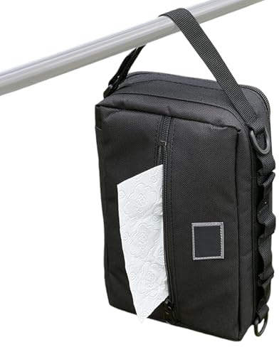 Organizer für Campingutensilien – Küchenrollenhalter mit mehreren Taschen – wasserdichter Besteckhalter für Zuhause, Wandern, Outdoor, Grillen, Picknick und Reisen
