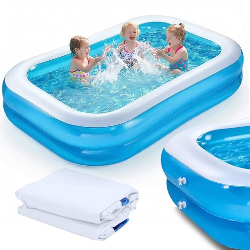 Torlaist Family-Friendly Inflatable Paddling Pool for Kids & Adults – Durable Leak-Proof PVC Design with Quick Drainage, Ideal for Backyards and Gardens (Indoor/Outdoor Use)