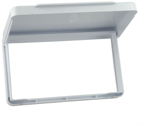 PureBowlic Cubierta de interruptor de pared impermeable ultrafina para enchufe doble tipo 86, caja de seguridad a prueba de material de PC con tapa abatible de 110 grados para baño, cocina, dormitorio