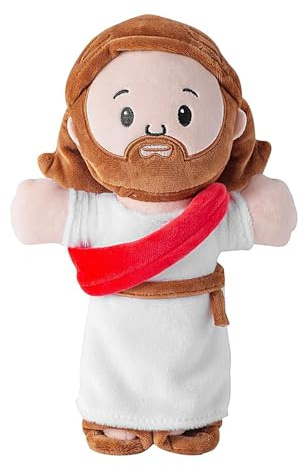 Gefülltes Jesus-Plüschtier – weiche, elastische Cartoon-Puppe, 9,84 und 19,69 Zoll, superweiche PP-Baumwollfüllung, lebendiger Ausdruck mit leichtem Design | Kinderzimmer, Schlafzimmer, Couch, Wohnzim