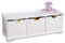KidKraft Panca Contenitore in Legno Nantucket Bianco con 3 Cassetti Portaoggetti, Mobile Porta Giochi Bambini, Mobili per Cameretta e Sala Giochi per Bambini, 14564